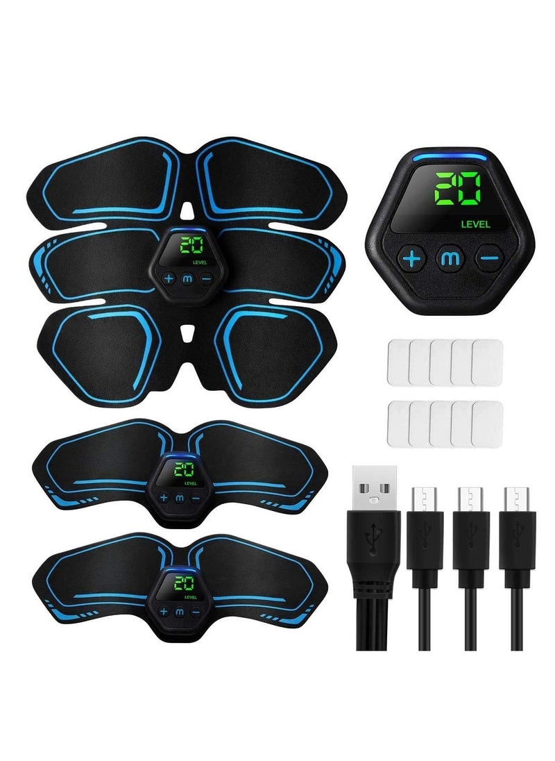 ABS and EMS Muscle Stimulator Ab Trainer with 10 Modes 20 Levels USB Rechargeable LCD Screen Portable Muscle Trainer Abdominal Toning Belt Muscle Trainer for Abdominal Arm Leg Fitness Workouts - pzsku/ZCEBA8E90BE63BD9C15E0Z/45/_/1718691921/96896506-656f-4f69-8283-77756eb36cba