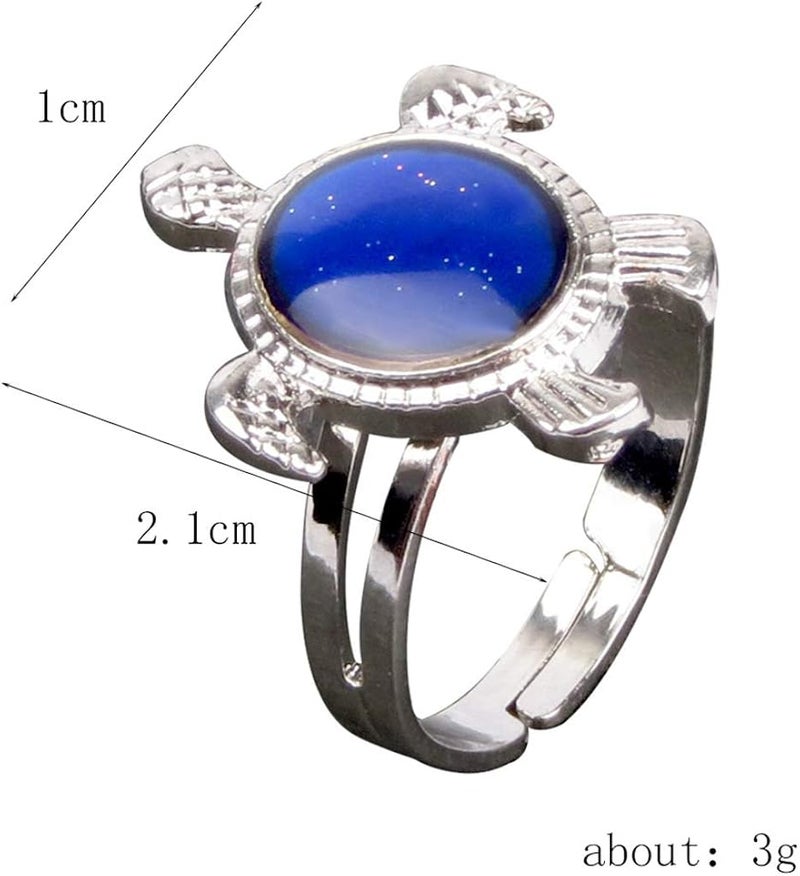 klarako Stainless Steel Cute Turtle Pendant Color Changing Mood - Image 5