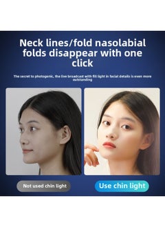 General Live Broadcast Chin Fill Light Tofu Surface Light Desktop Eye Protection Live Broadcast Room Anchor Special Neck Pattern Neck Beauty Face-Specifications:【Three Light Suit】 6-inch Beauty Chin Light-F  - Image 4