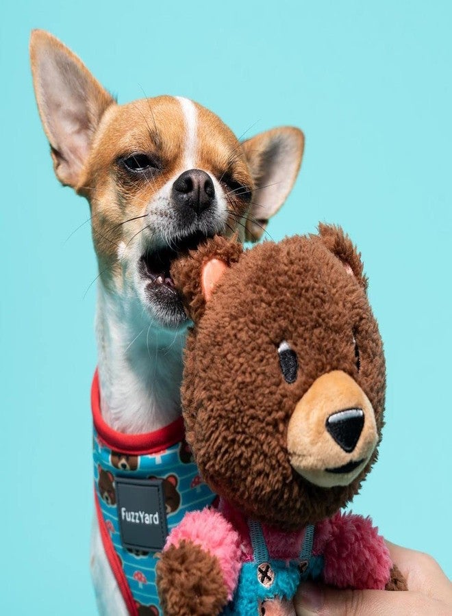 Fuzzyard Fuzz Bear Plush Dog Toy Bear in Jean Overalls (Small) - Image 3