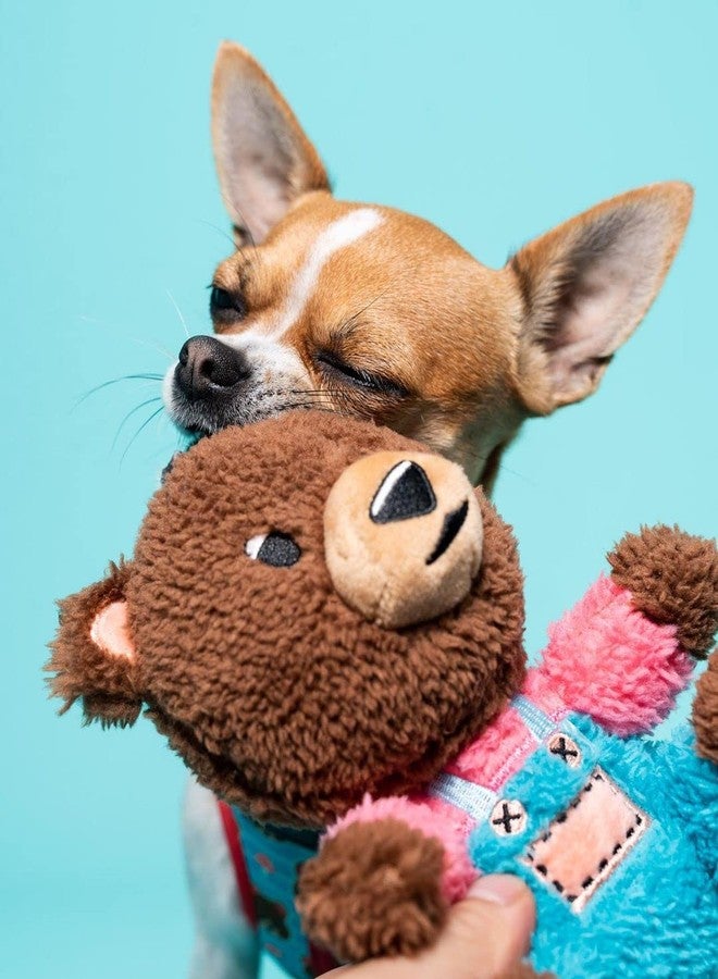 Fuzzyard Fuzz Bear Plush Dog Toy Bear in Jean Overalls (Small) - Image 5