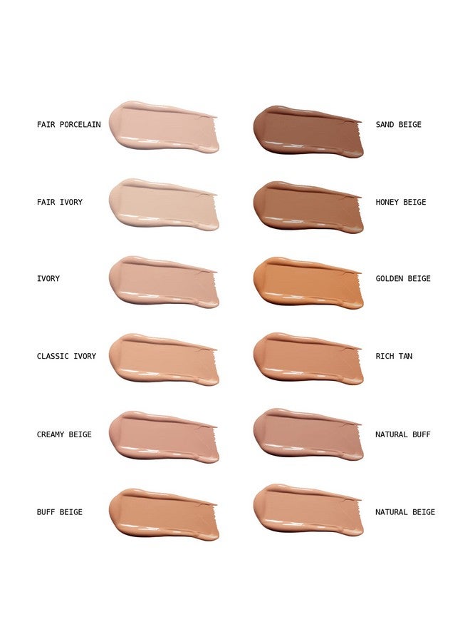 Ruby Kisses كريم أساس سائل بتغطية متوسطة، خفيف الوزن، لمسة نهائية طبيعية، مكياج للوجه لجميع أنواع البشرة، مكياج كوري (بيج كريمي) - Image 5