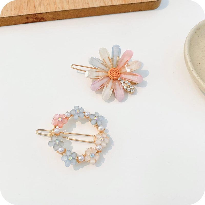 ANNACREATIONS ANNA CREATIONS Latest Korean Fashion Style Flower Lock Hair Clip Pin Hair Accessories Set For Women And Girls 20 Pcs Multicolour - Image 2