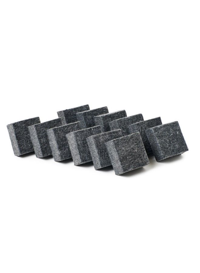 Charles Leonard Multipurpose Felt Erasers Class Pack 2 X 2 Inches Each Charcoal 12Pack (74520) - Image 2