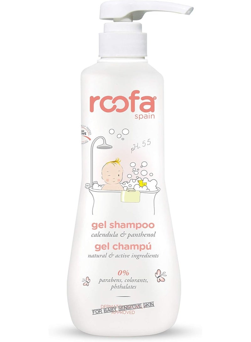 Roofa Spain Gel Shampoo With Calendula And Panthenol 500 ML - Image 1