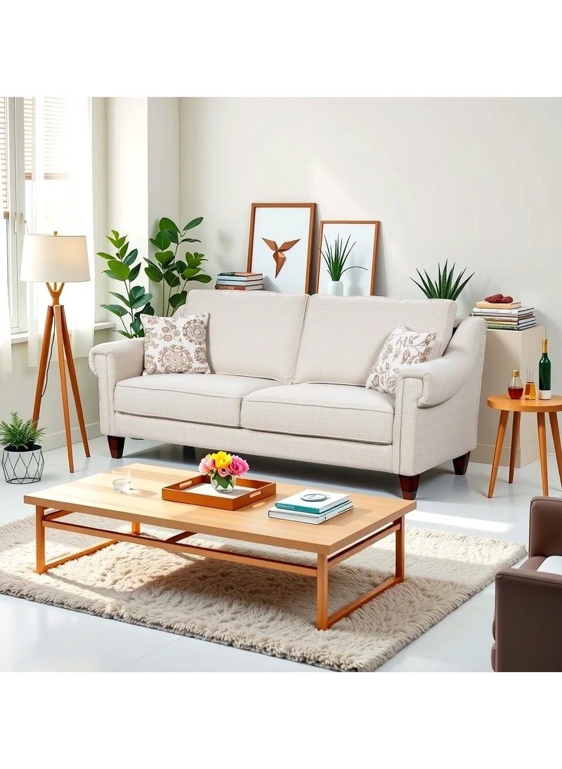 ROYALOAK Royaloak Oliver Fabric 3 Seater Sofa | Fabric Upholstery | Sofa 3 Seater | Durable & Long-lasting | Comfortable Seating Space | Sturdy Base  - Image 2