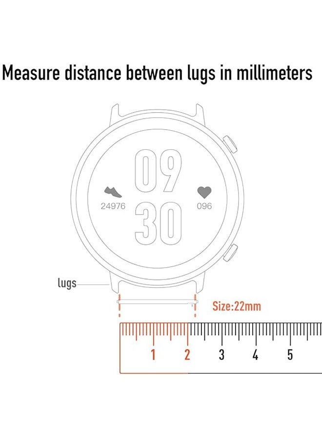 Huawei Watch Band GT 2/3, Metal Watch with Double Safety Clasp, Mesh Woven Stainless Steel Bracelet Replacement Strap for Huawei Watch GT2/GT3, 22MM (Rose Gold) ﻿ - Image 3