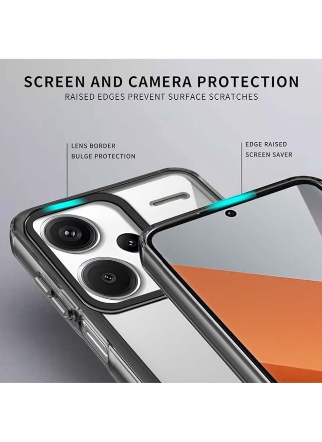 General - Compitable with Redmi Note 13 Pro Plus Case, Crystal Clear Slim Hybrid Hard Back and TPU Rubber Grip Rim Bumper Skin Shockproof Cover for Redmi Note 13 Pro+ - Image 1