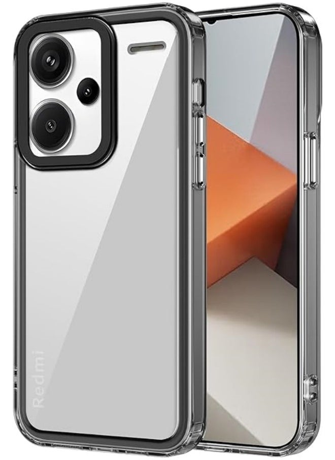 General - Compitable with Redmi Note 13 Pro Plus Case, Crystal Clear Slim Hybrid Hard Back and TPU Rubber Grip Rim Bumper Skin Shockproof Cover for Redmi Note 13 Pro+ - Image 1