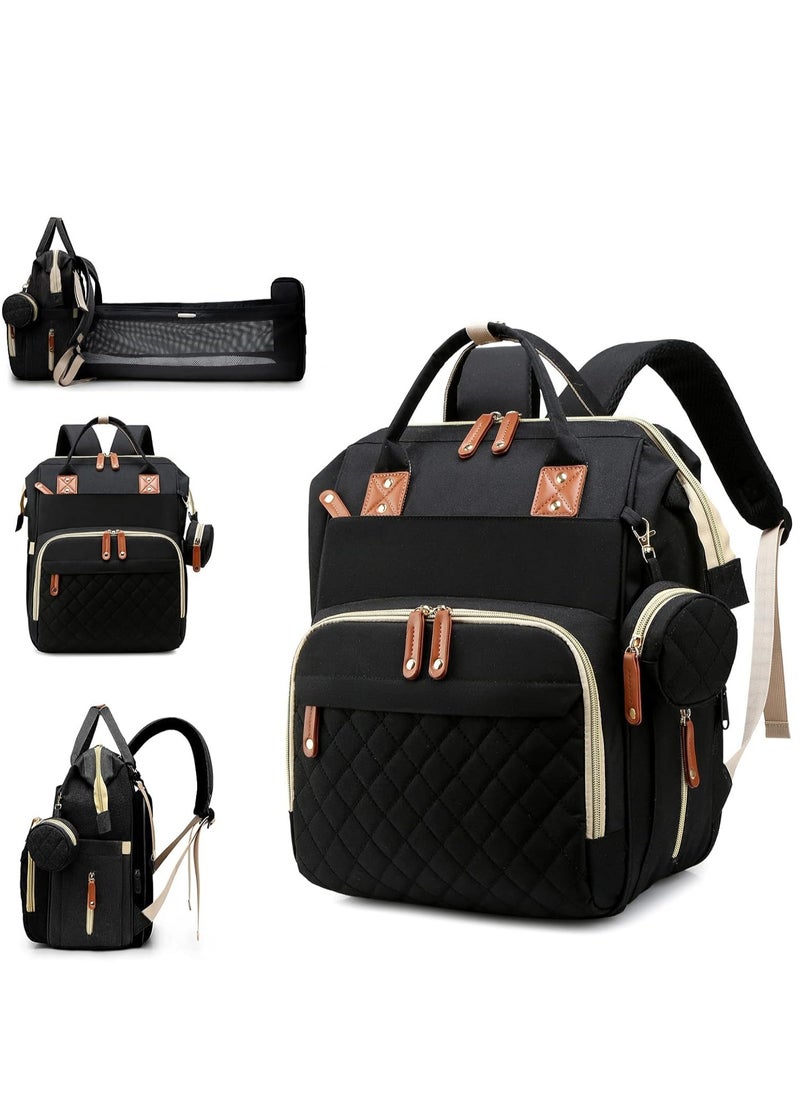TRASSLE Diaper Bag Backpack with Changing Station Large Capacity Multifunction Baby Bags for Boy Girl Travel For Moms Dads Baby Registry Search Essentials Shower Gifts  - Image 1