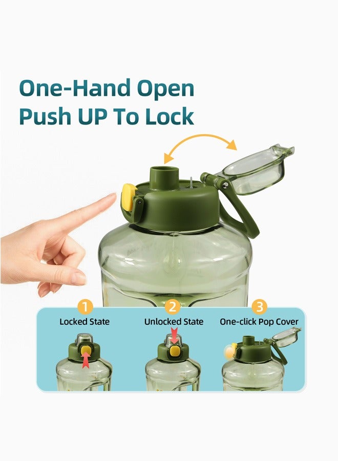 شوتاي زجاجة مياه رياضية سعة 1.5 لتر من شوتاي، نصف جالون تحفيزية مع ماصة قابلة للازالة بعلامات زمنية قابلة للازالة، خالية من البيسفينول ايه ومضادة للتسرب، ابريق ماء كبير للياقة البدنية وصالة الالعاب الرياضية - Image 4