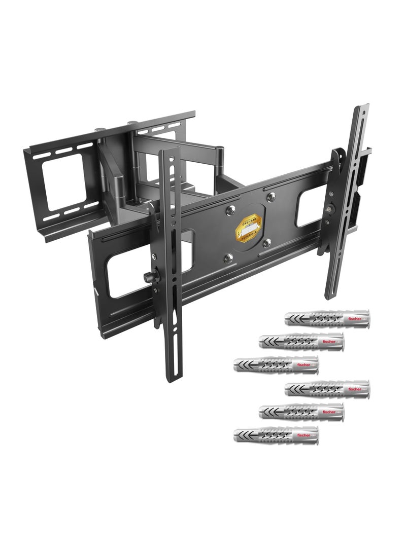 حامل تلفزيون جداري متحرك وقابل للإمالة لشاشات 40-75 بوصة – حامل عالمي قوي التحمل (حتى 95 كجم، VESA 600x400 مم) - Image 1