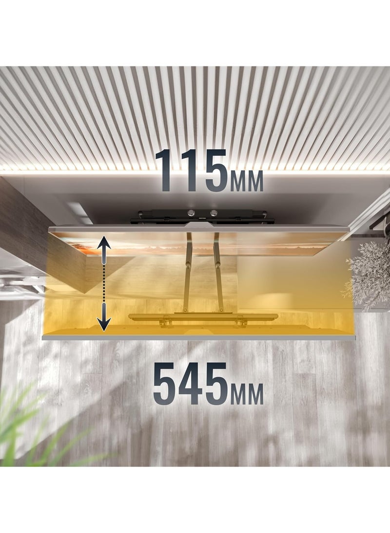 حامل تلفزيون جداري متحرك وقابل للإمالة لشاشات 40-75 بوصة – حامل عالمي قوي التحمل (حتى 95 كجم، VESA 600x400 مم) - Image 4