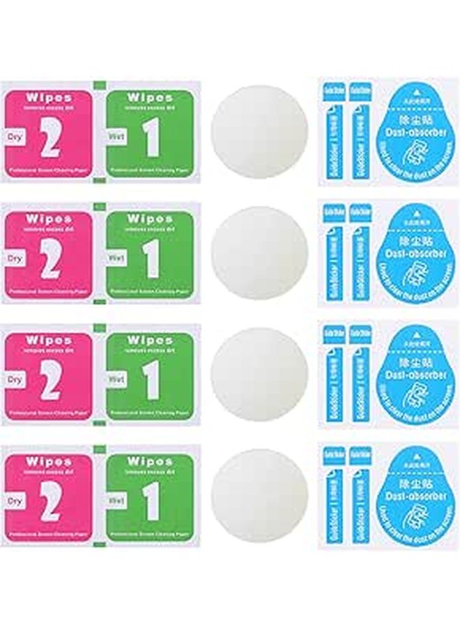 4Pcs 37mm Round Tempered Glass Screen Protector Anti Scratch Eye Protection 0 26mm Thickness Smartwatch Accessories - Image 1