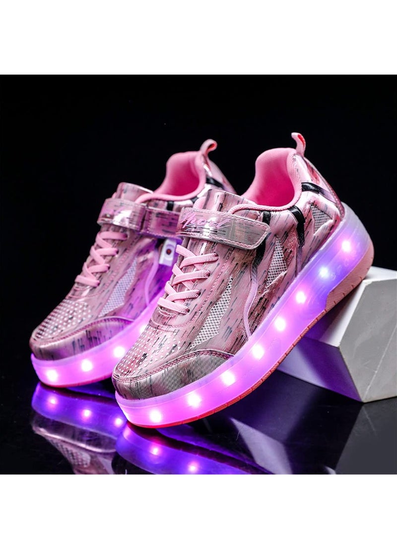 Arabest Kid Roller Skates Shoes Shoes with Wheels LED Light Color Shoes Shiny Roller Skates Skate Shoes Kids Gifts Boys Girls  - Image 5