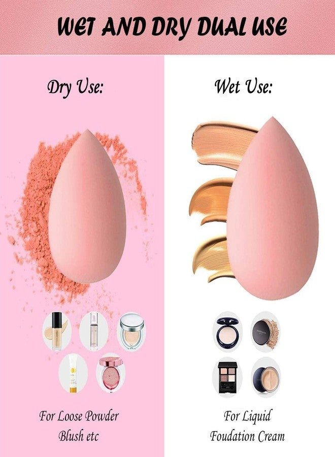 LELE Blender Sponge 4 Pcs in A Storage Box,Makeup Cosmetic Puff Makeup Sponge With Storage Box (Multicolour) (Random Colour) (4 in 1 Blenders) - Image 4