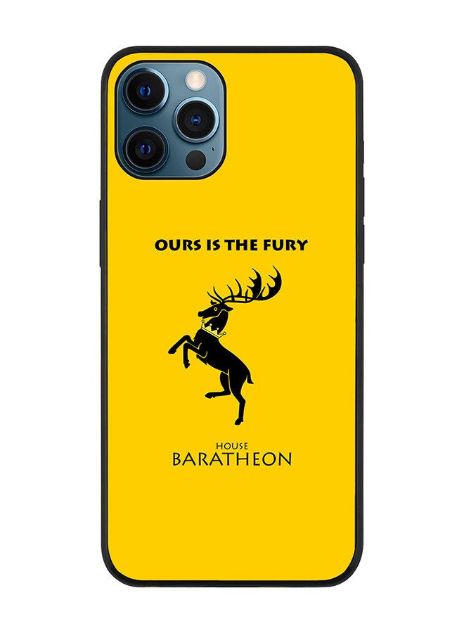 Stylizedd Rugged Black edge case for Apple iPhone 12 Pro Slim fit Soft Case Flexible Rubber Edges Anti Drop TPU Gel Thin Cover - GOT House Baratheon  - Image 1