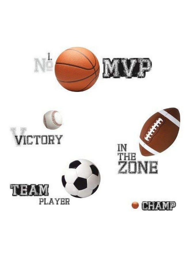 RoomMates Rmk1705Scs All Star Sports Saying Peel And Stick Wall Decals 10 Inch X 18 Inch - Image 4