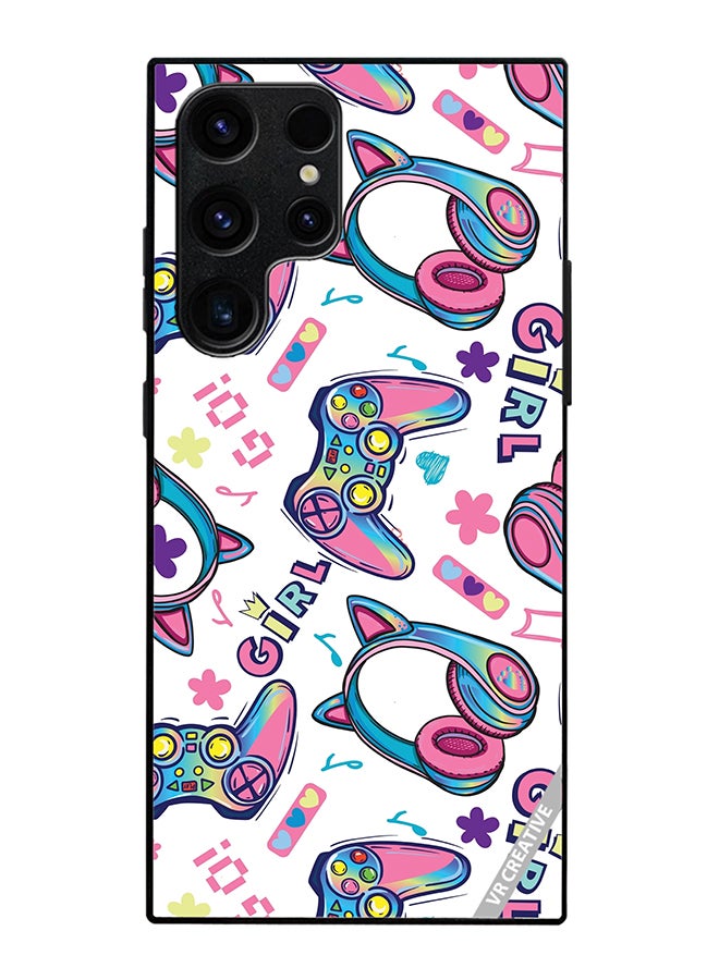 Protective Case Cover For Samsung Galaxy S25 Ultra Gaming For Girls Design Multicolour