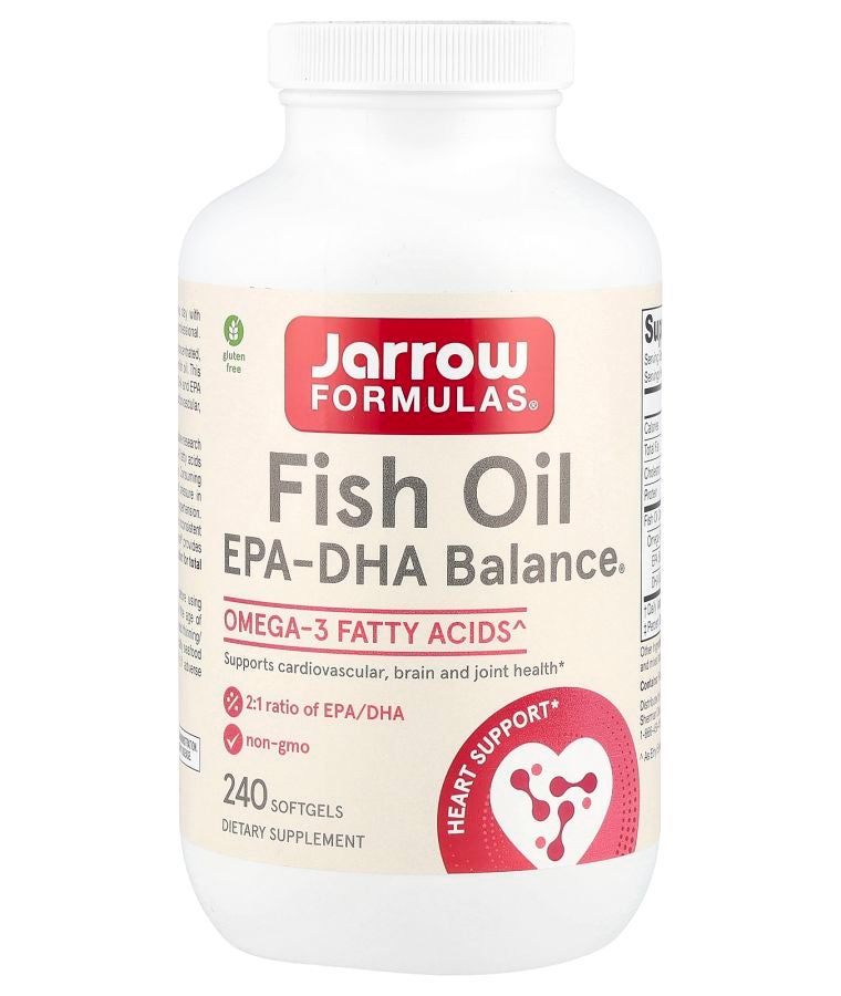 jarrow formulas Fish Oil EPA-DHA Balance® 240 Softgels (1000 mg per Softgel)
