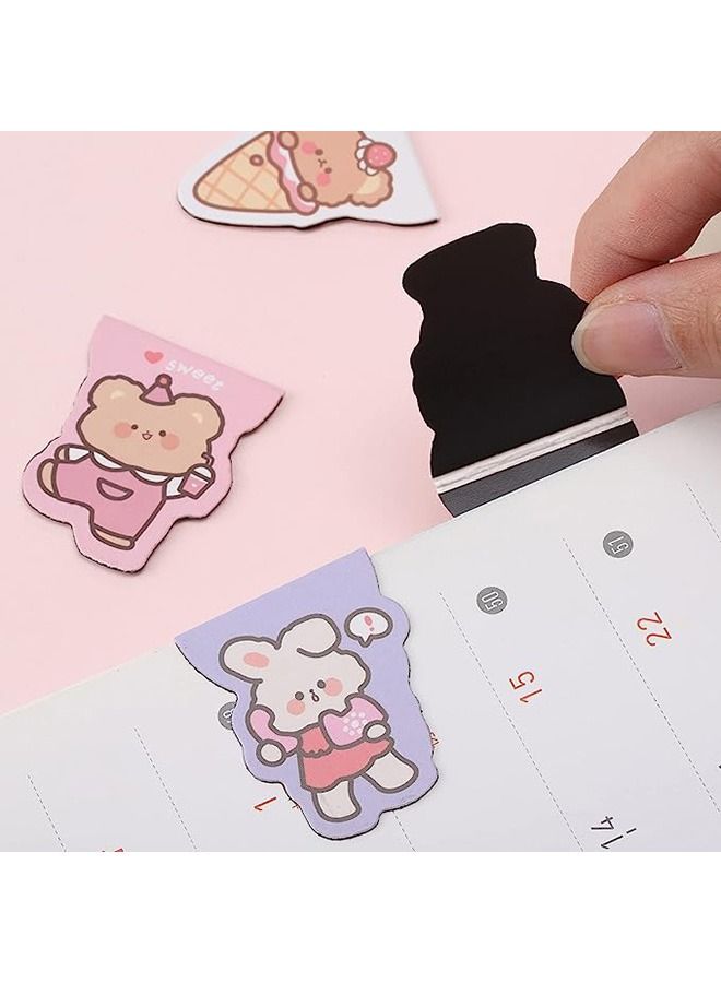 Magnetic Bookmarks,12pcs Bookmarks with Cartoon Patterns,Page Clips Book Markers for Students Teachers Book Lovers Book Club Librarye - Image 2