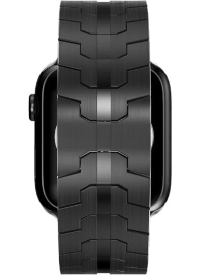 Compatible with 2024 Samsung Galaxy Watch 7 Ultra Band 47mm, Robust Men Stainless Steel Replacement Link Metal Bracelet - Image 2