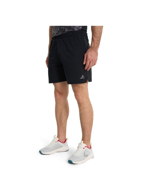 Men’s Running Shorts - Demix Black Lightweight & Breathable Athletic Shorts with Moisture-Wicking Fabric & Reflective Details