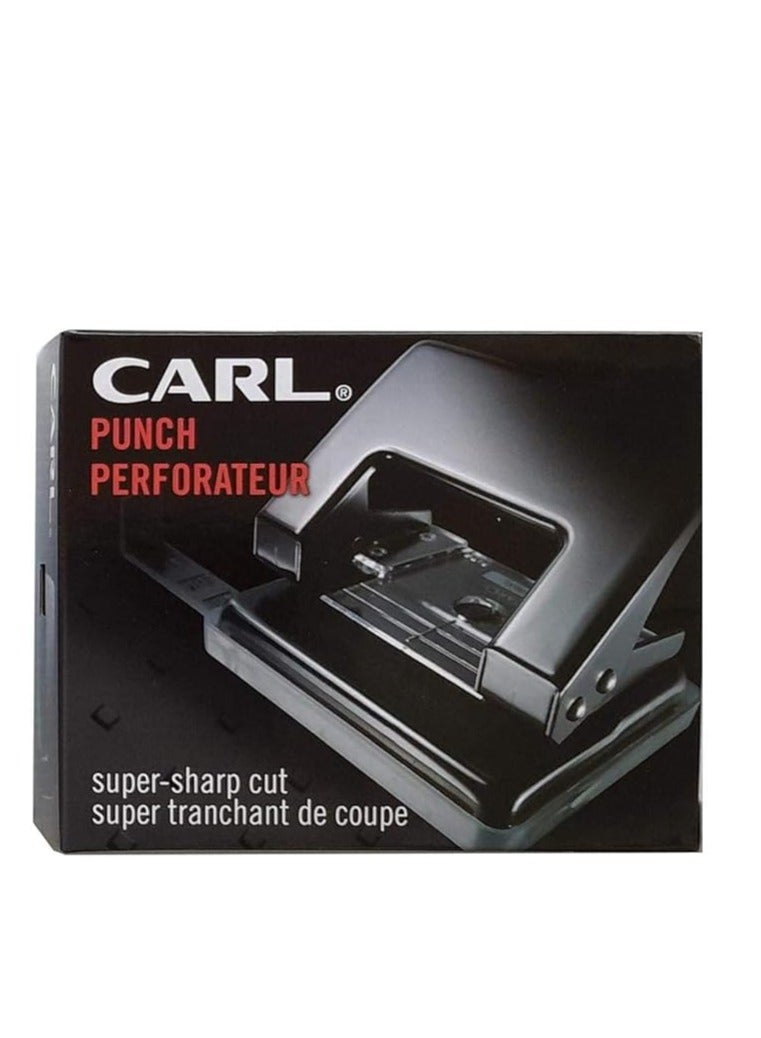CARL 100XL 2-Hole Paper Punch Black - Image 1