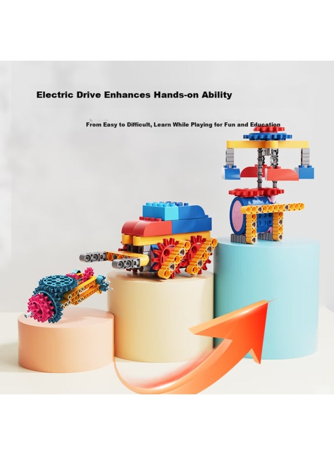 YSR Yisirui Electric Building Blocks, Versatile Gears, Educational Programming Assembly Toy, For Boys And Girls Aged 3 To 6, Birthday And Children's Day Gift, 61 - Image 4