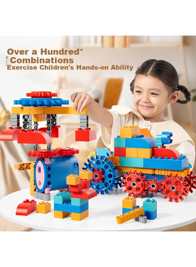 YSR Yisirui Electric Building Blocks, Versatile Gears, Educational Programming Assembly Toy, For Boys And Girls Aged 3 To 6, Birthday And Children's Day Gift, 61 - Image 3