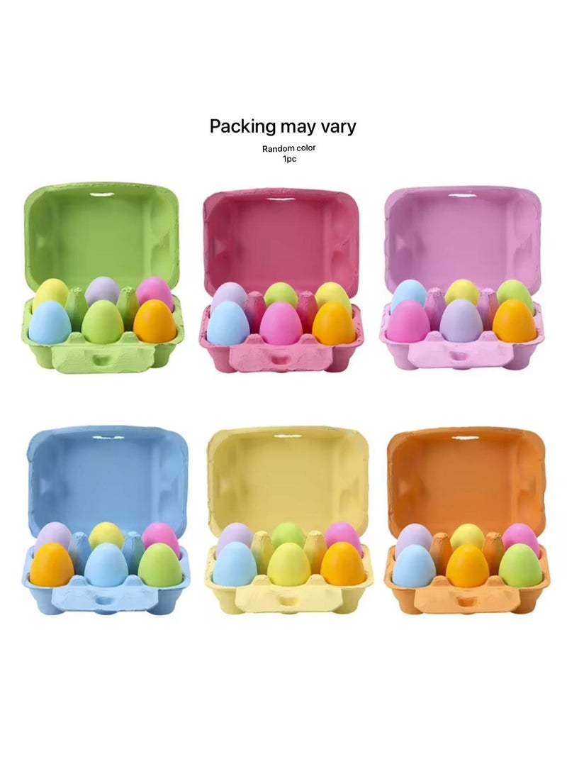 6-piece makeup sponge set for applying makeup, one box, random color, different shapes - Image 1