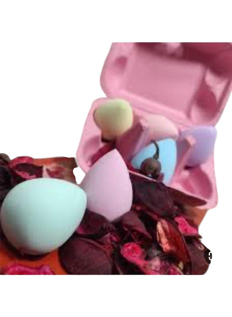 6-piece makeup sponge set for applying makeup, one box, random color, different shapes - Image 3