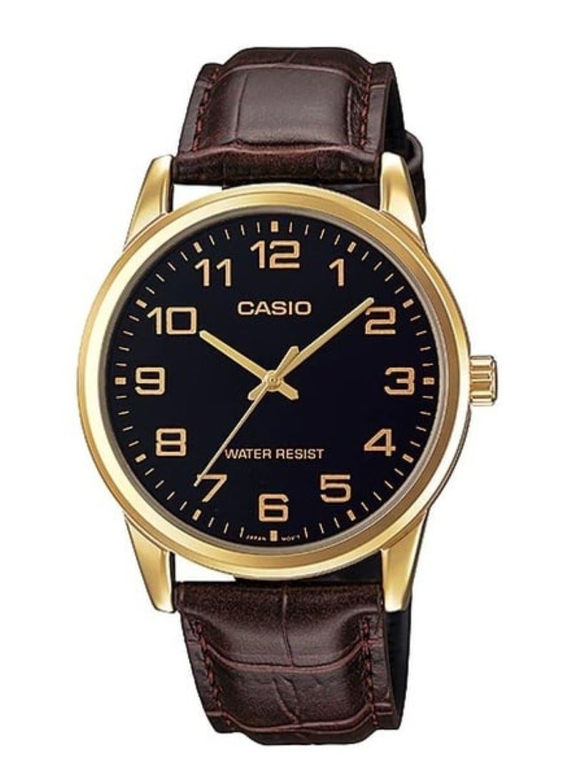 CASIO - مجموعة ساعات تناظرية مقاومة للماء للزوجين MTP/LTP-V001GL-1BUDF - Image 1