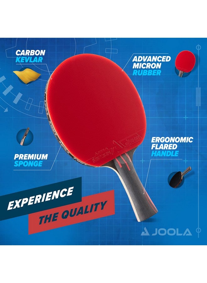 JOOLA Infinity Overdrive - Professional Performance Ping Pong Paddle With Carbon Kevlar Technology - Black Rubber On Both Sides - Competition Table Tennis Racket For Advanced Training - Extreme Speed - Image 3
