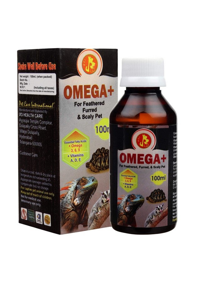 PET (Pci) Omega+ || Provide Essential Omega And Vitamins || For Healthy Iguana, Gecko And Other Scaly Pets Healthcare (Pack Of 2) (100Ml X 2) - Image 5