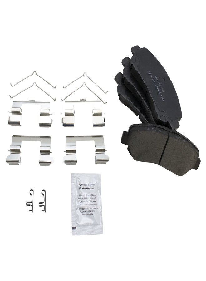 TRQ Brake Pads Ceramic Compatible with 2014-2017 Nissan Juke 2009-2017 Maxima - Image 4