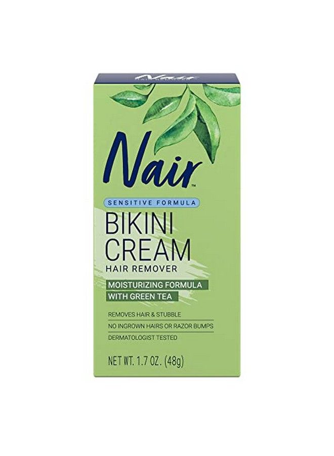 Nair كريم بيكيني مع شاي أخضر تركيبة حساسة 1.7 أونصة - Image 1
