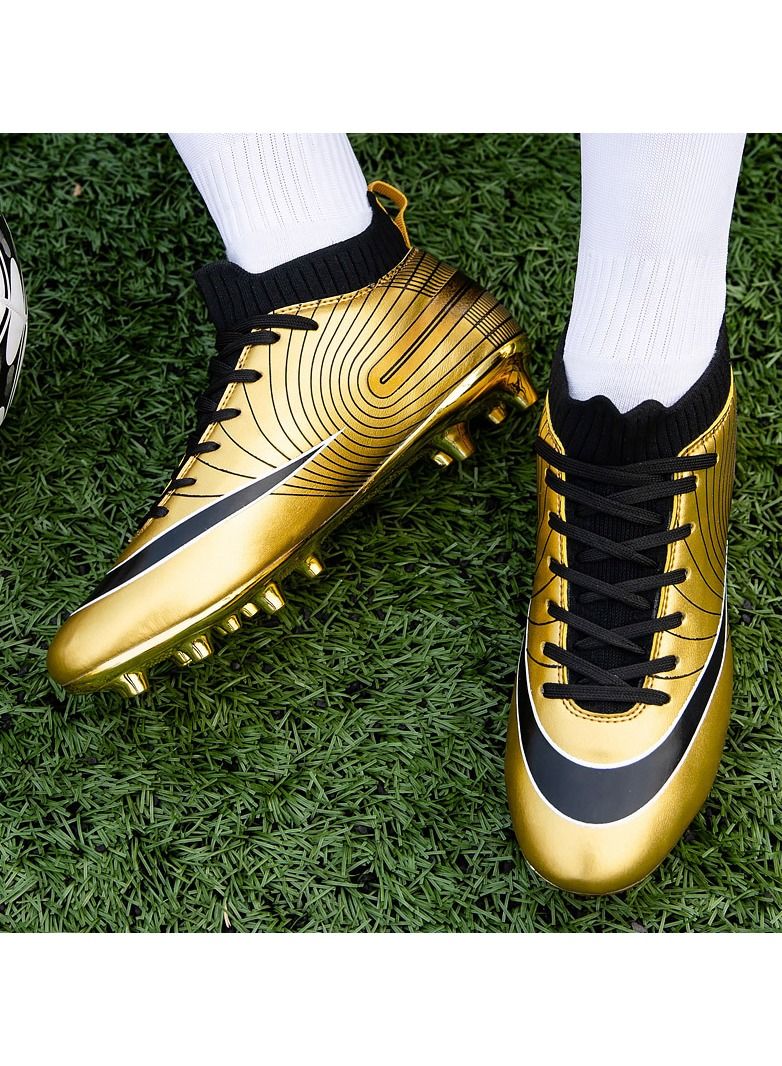 Loquat High-Top Male Football Shoes Gold  - Image 3