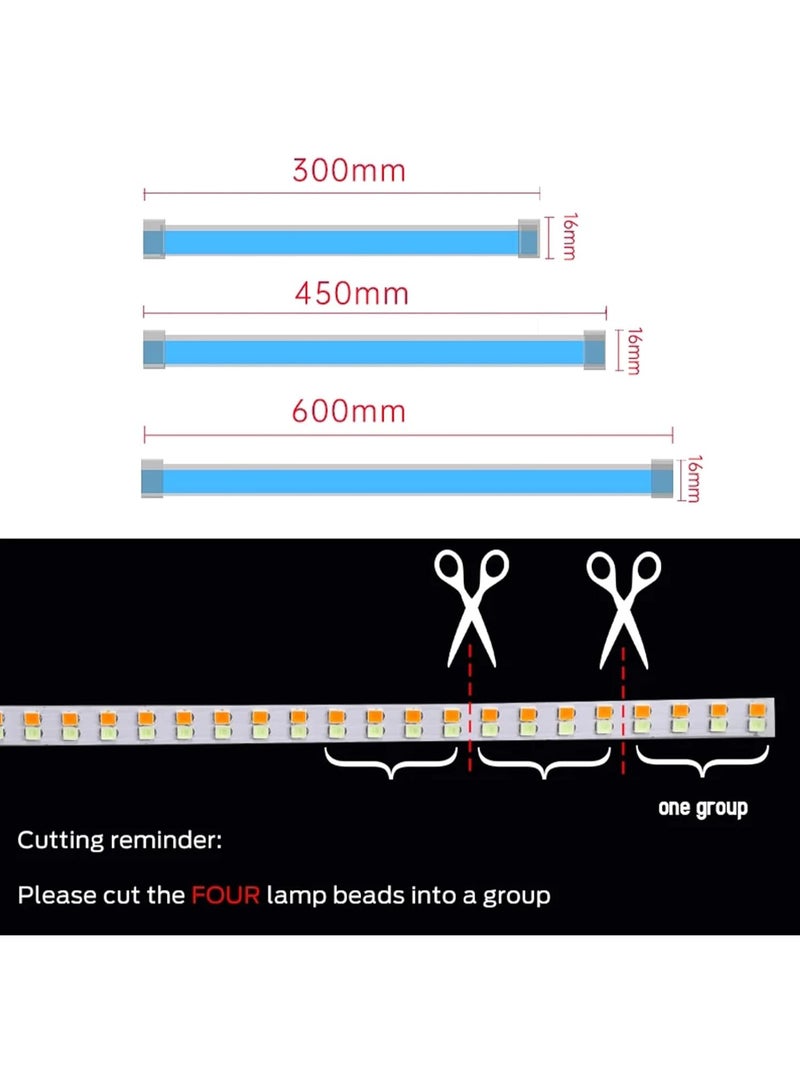 Dual Color LED Car Strip Light 60 cm White Daytime Running Light with Flowing Amber Turn Signal  - Image 2