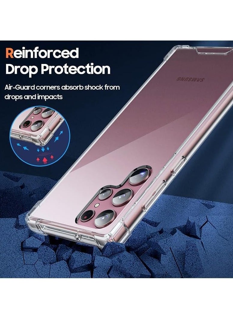 Generic - Samsung Galaxy S23 Ultra 5G Cover Case soft TPU Transparent Back Protective Case shock Absorbent Reinforced Bumper Corners for S23 Ultra Clear 5G - Image 1
