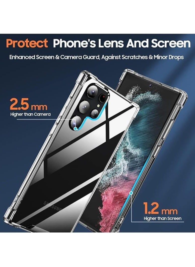 Generic - Samsung Galaxy S23 Ultra 5G Cover Case soft TPU Transparent Back Protective Case shock Absorbent Reinforced Bumper Corners for S23 Ultra Clear 5G - Image 1