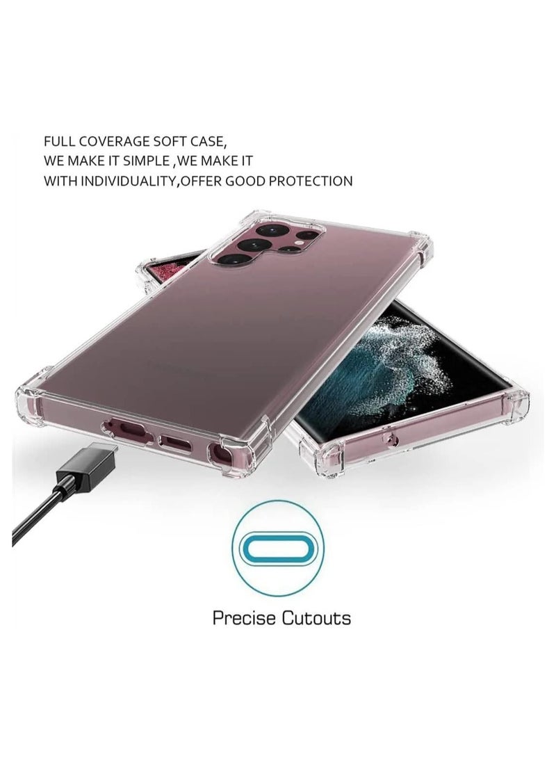 Generic - Samsung Galaxy S23 Ultra 5G Cover Case soft TPU Transparent Back Protective Case shock Absorbent Reinforced Bumper Corners for S23 Ultra Clear 5G - Image 1