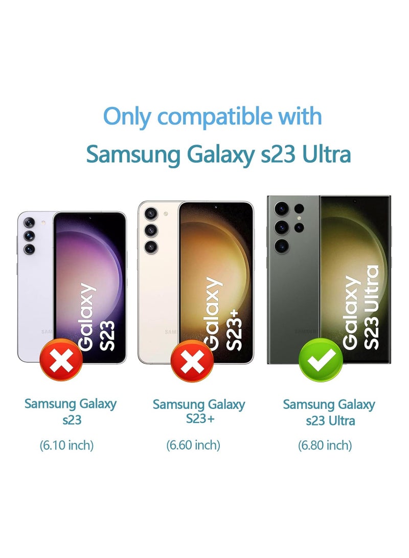 جراب Samsung Galaxy S23 Ultra 5G جراب ناعم من مادة البولي يوريثان الشفاف من السيليكون حافظة واقية خل - Image 2