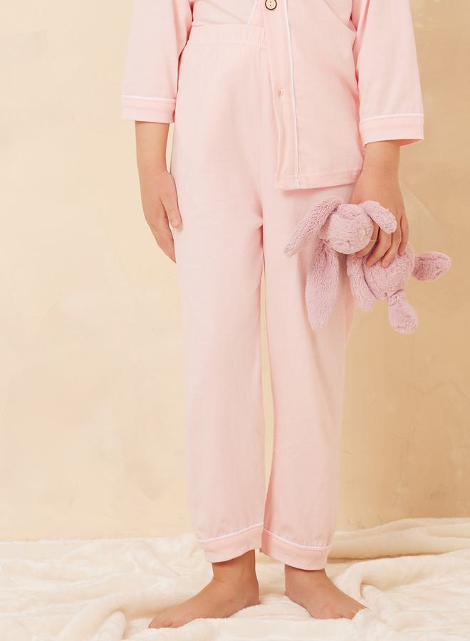 Styli Graphic Print Shirt & Pyjama Set  - Image 4