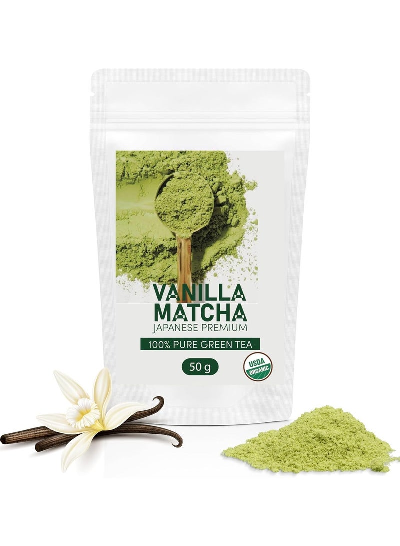 Matcha Premium Japanese Vanilla Matcha Japanese Premium 100% Pure Green Tea 50g
