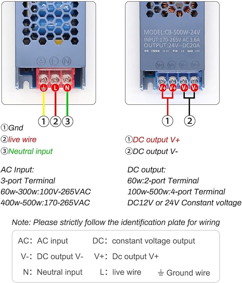 300W LED Strip Light Power Supply AC 170 250V DC 12V Driver Converter Silent Super Thin - Image 4