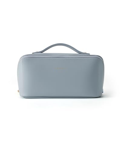 EACHY Travel Makeup Bag,Large Capacity Cosmetic Bags for Women,Portable Pouch Open Flat Toiletry Bag Make up Organizer with Divider and Handle - Image 5