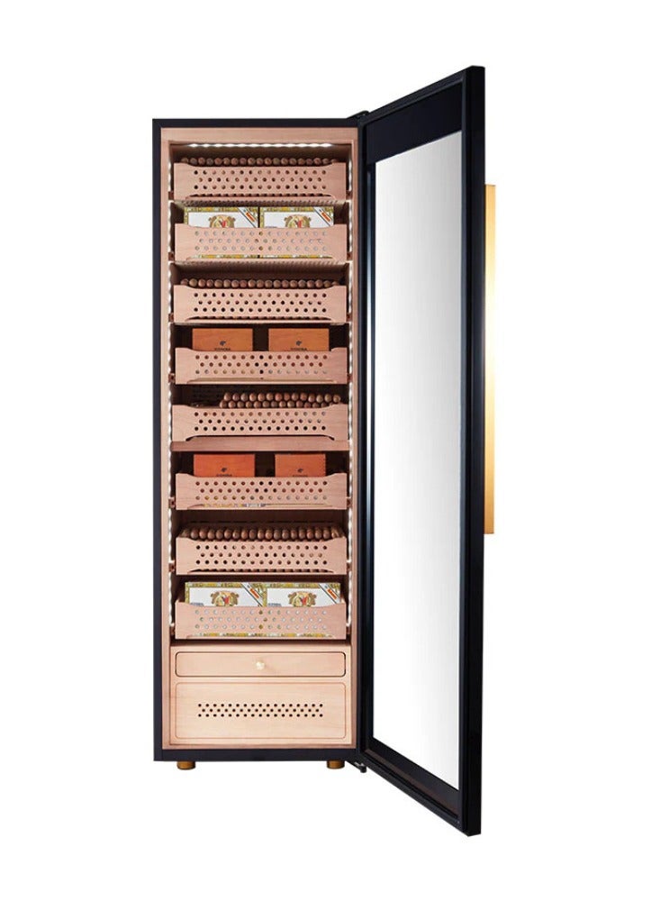 Hemingway Hemingway Smart Cigar Humidor – Spanish Cedar Wood – Touch Screen – Temperature & Humidity Control – 8 Drawers – Up to 1500 Cigars  - Image 3