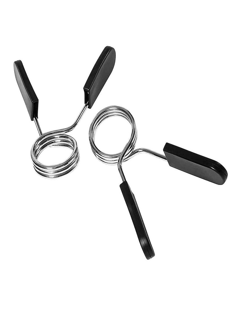 KASTWAVE 2 pcs Spring Clip Collars, 2-inch (50mm) Barbell Exercise Collar Clamps for Olympic Weight Bar Dumbbells Gym Fitness Training Weight Lifting Equipment - Image 1