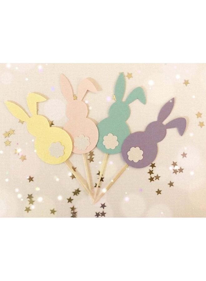 ThePartyPopper Bunnies Cupcake Toppers  - Image 1